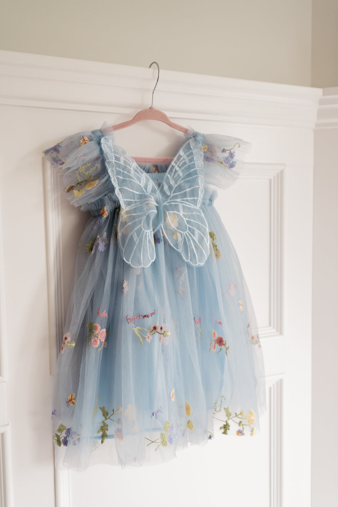 Secret Garden Butterfly Dress -Dusty Blue