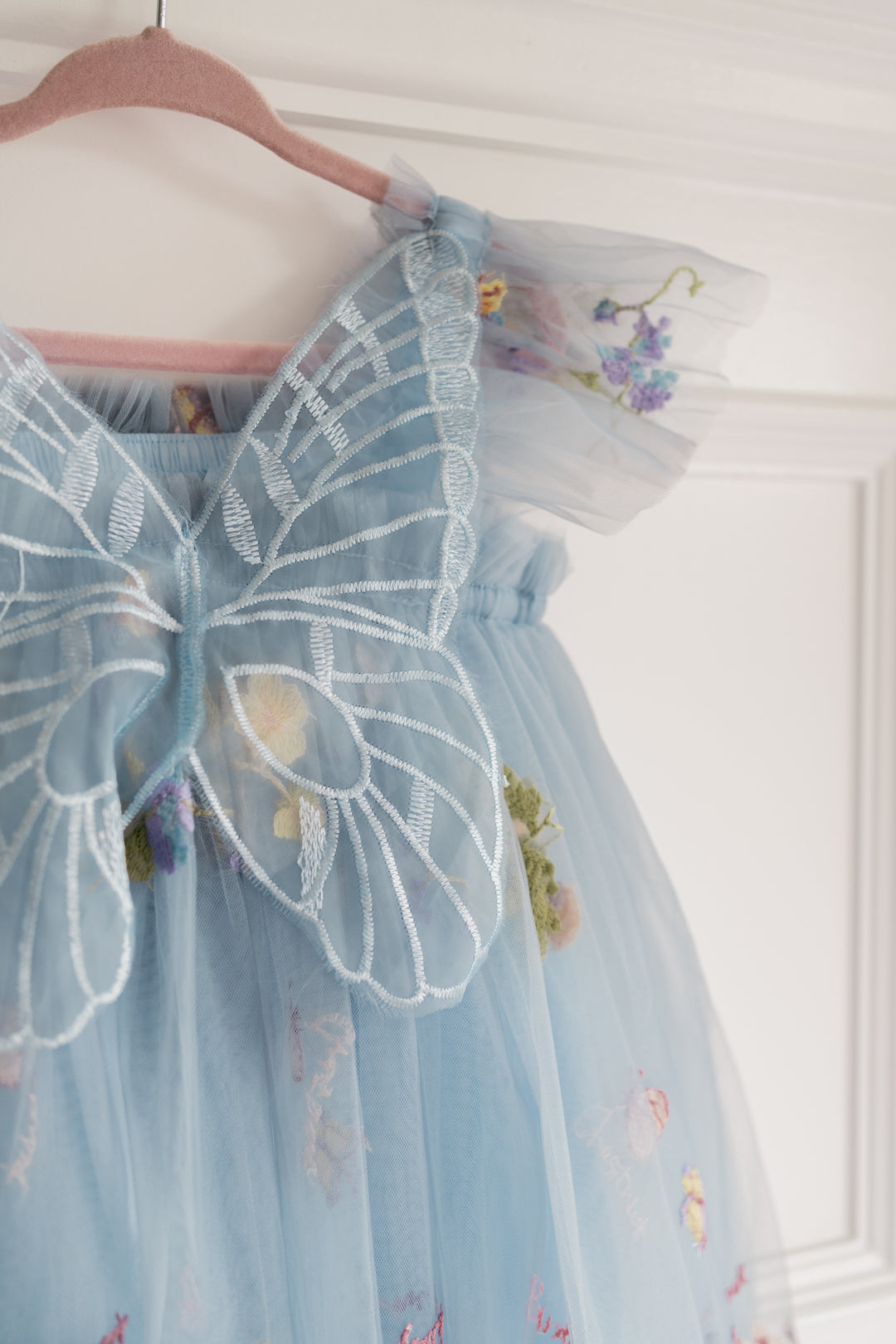Secret Garden Butterfly Dress -Dusty Blue