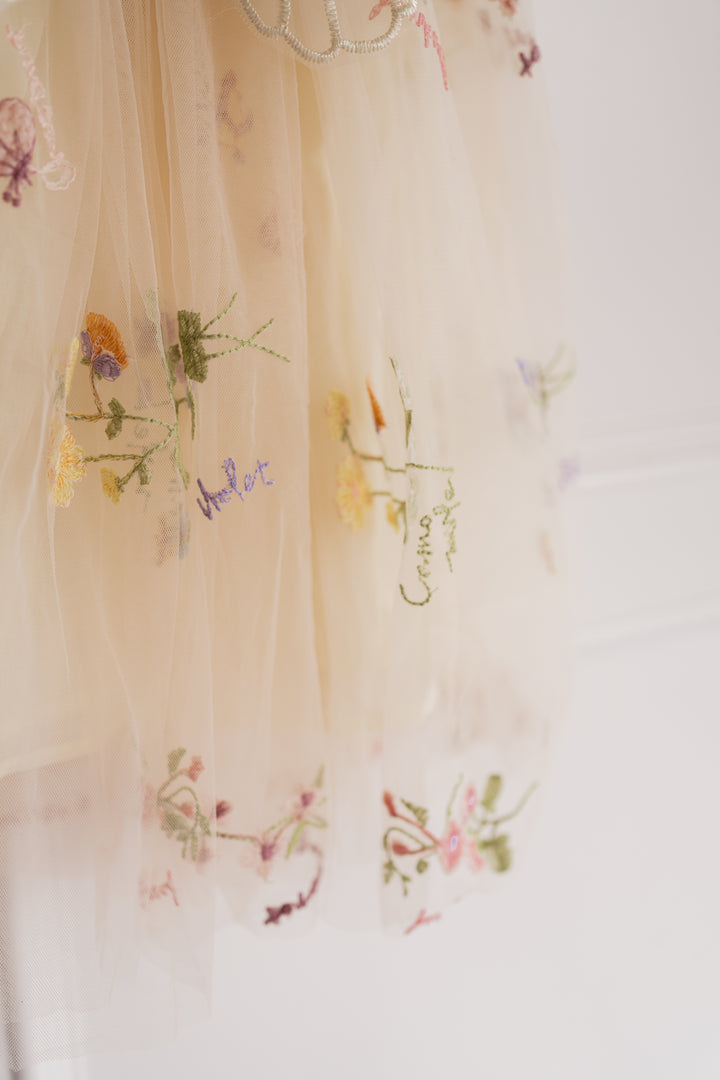 Secret Garden Butterfly Dress - Buttercream