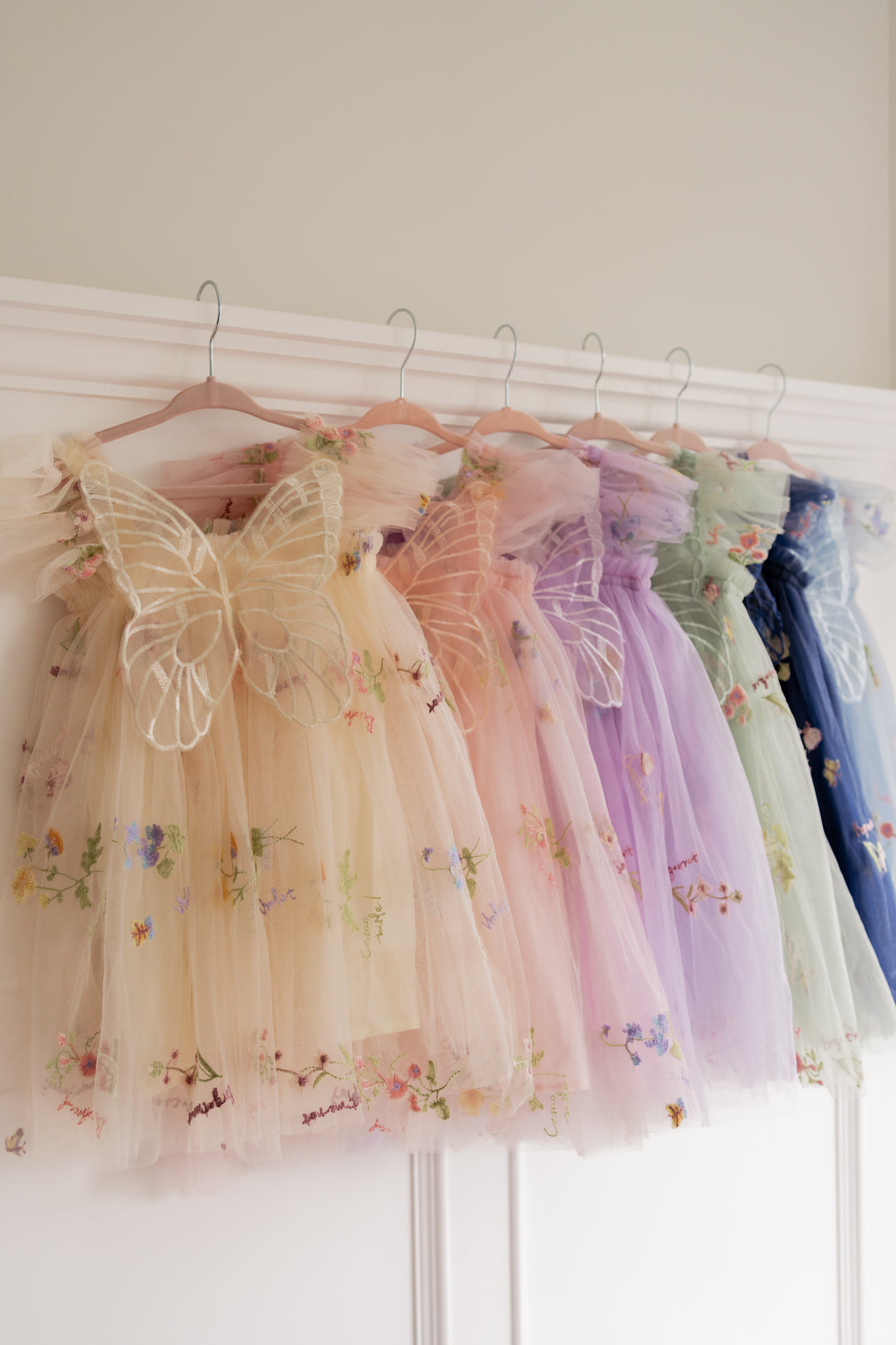 Secret Garden Butterfly Dress - Buttercream