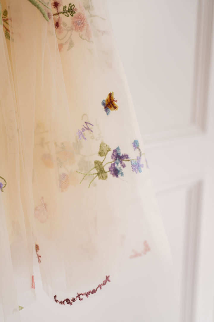 Secret Garden Butterfly Dress - Buttercream