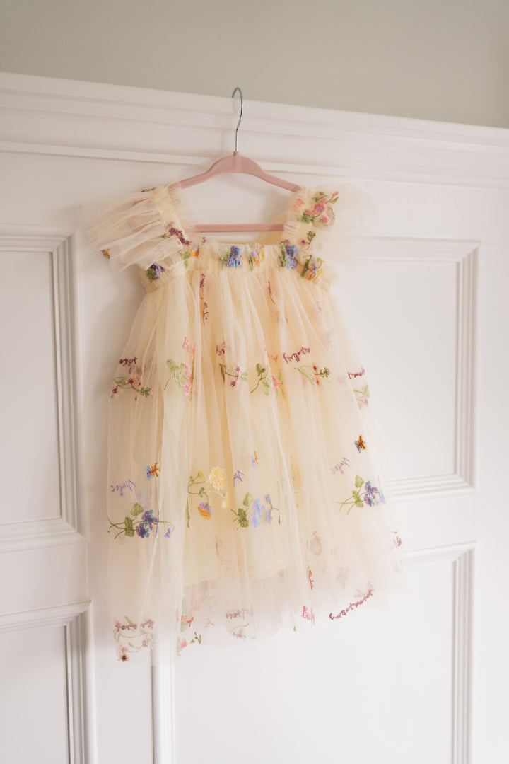 Secret Garden Butterfly Dress - Buttercream