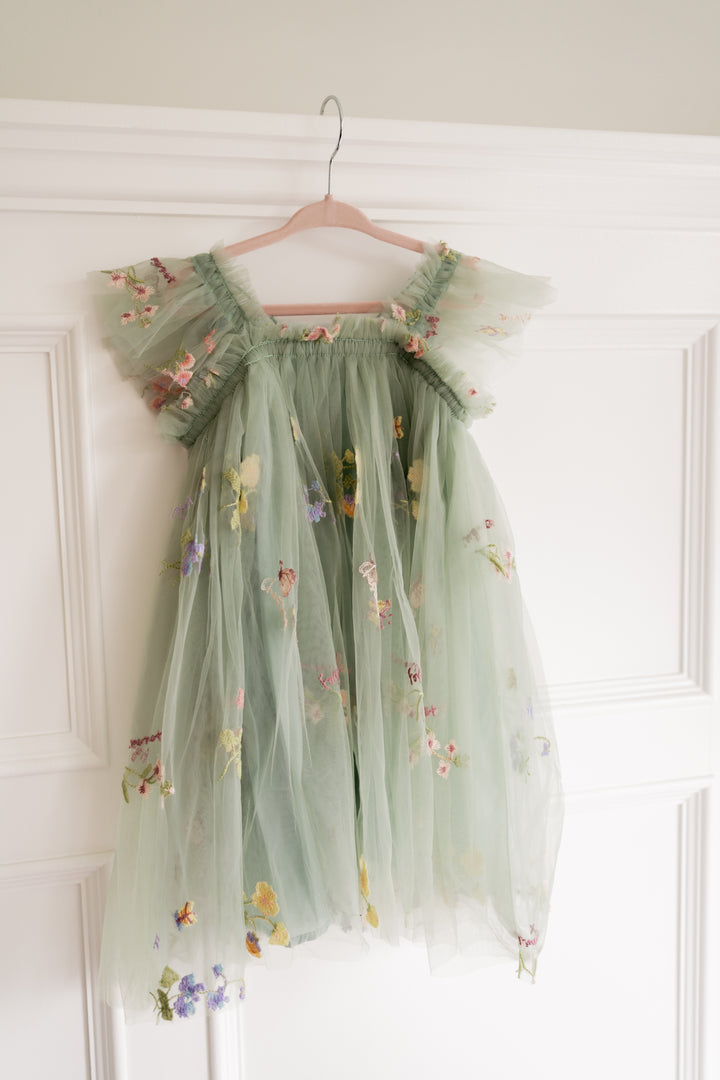Secret Garden Butterfly Dress -Sage