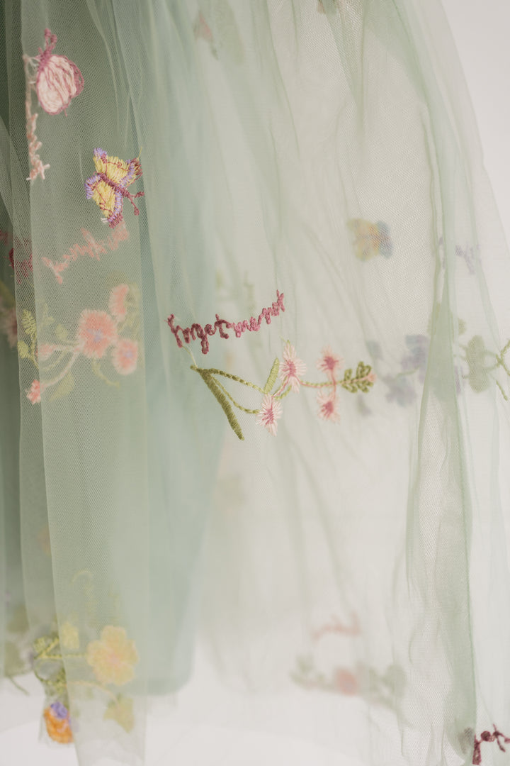 Secret Garden Butterfly Dress -Sage