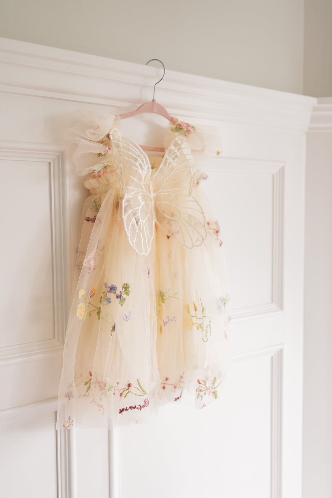 Secret Garden Butterfly Dress - Buttercream