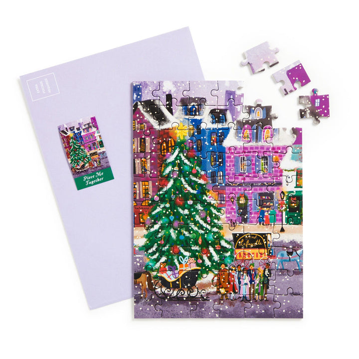 Joy Laforme Christmas Square Greeting Card Puzzle