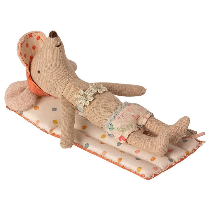 Maileg Air mattress, Mouse - Multi Dot