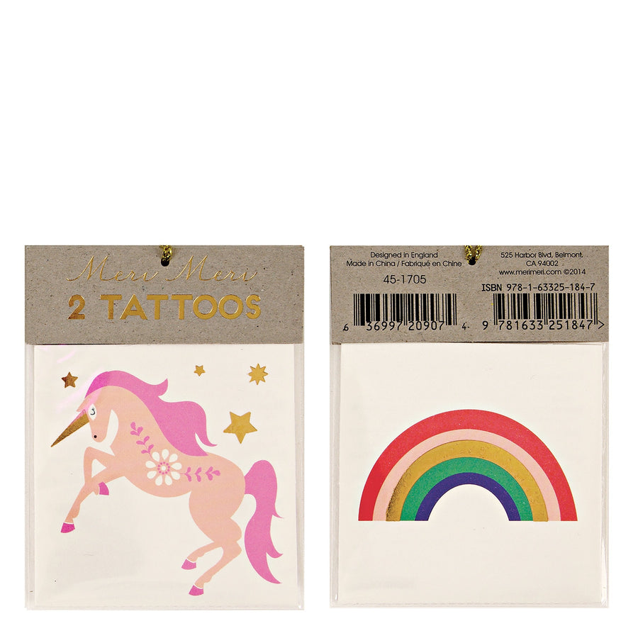 Unicorn & Rainbow Tattoos