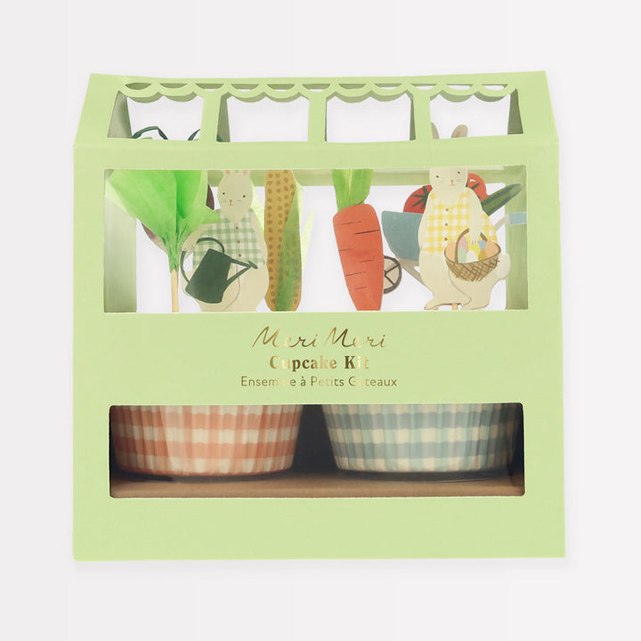 Bunny Greenhouse Cupcake Kit