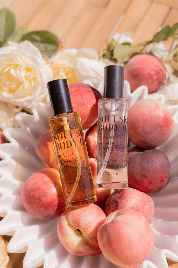 Soft Skin Body Oil - Peach | Jasmine | Vanilla