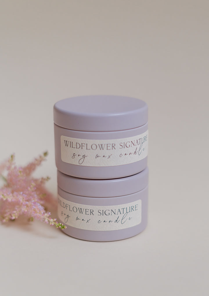 Wildflower Signature Tin Candle