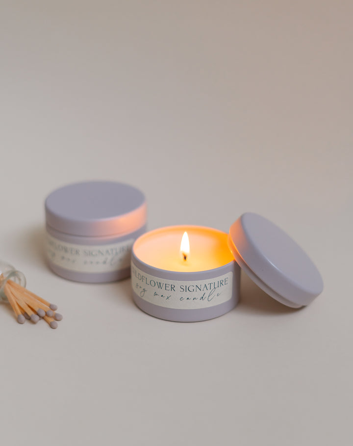 Wildflower Signature Tin Candle