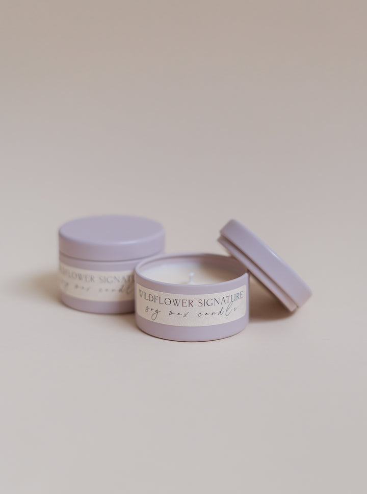 Wildflower Signature Tin Candle