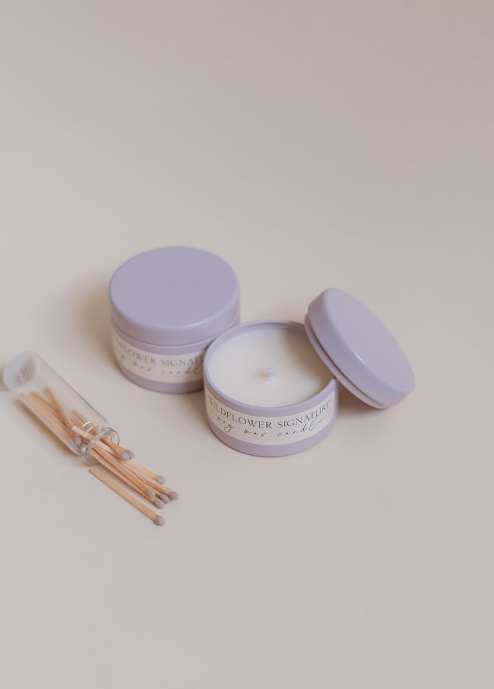 Wildflower Signature Tin Candle