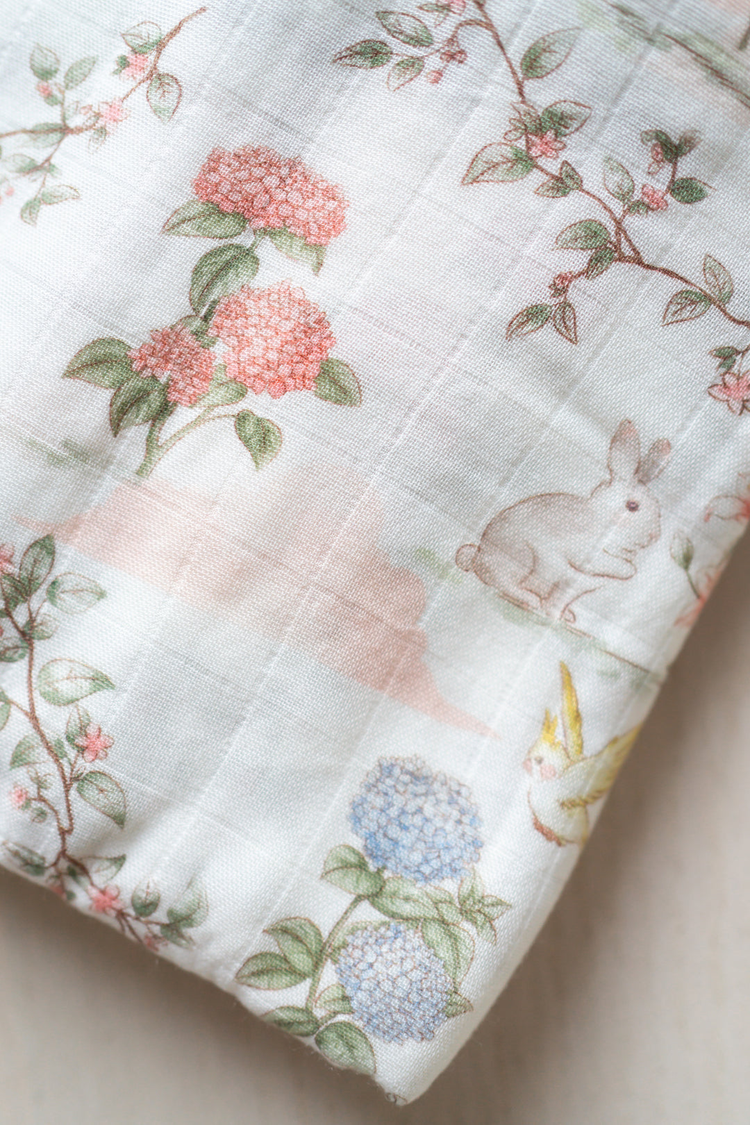 Woodland Friends Muslin Swaddle