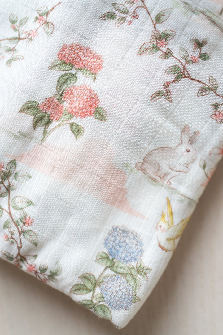 Woodland Friends Muslin Swaddle