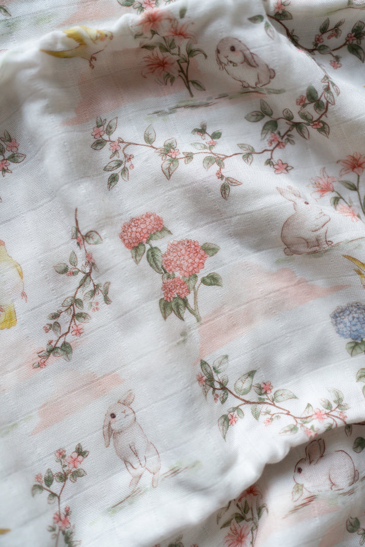 Woodland Friends Muslin Swaddle