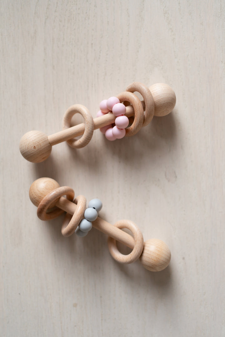 Wood/Silicone Rattle