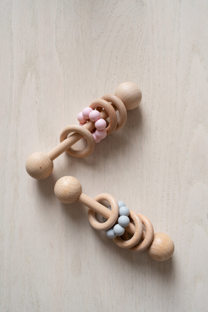 Wood/Silicone Rattle