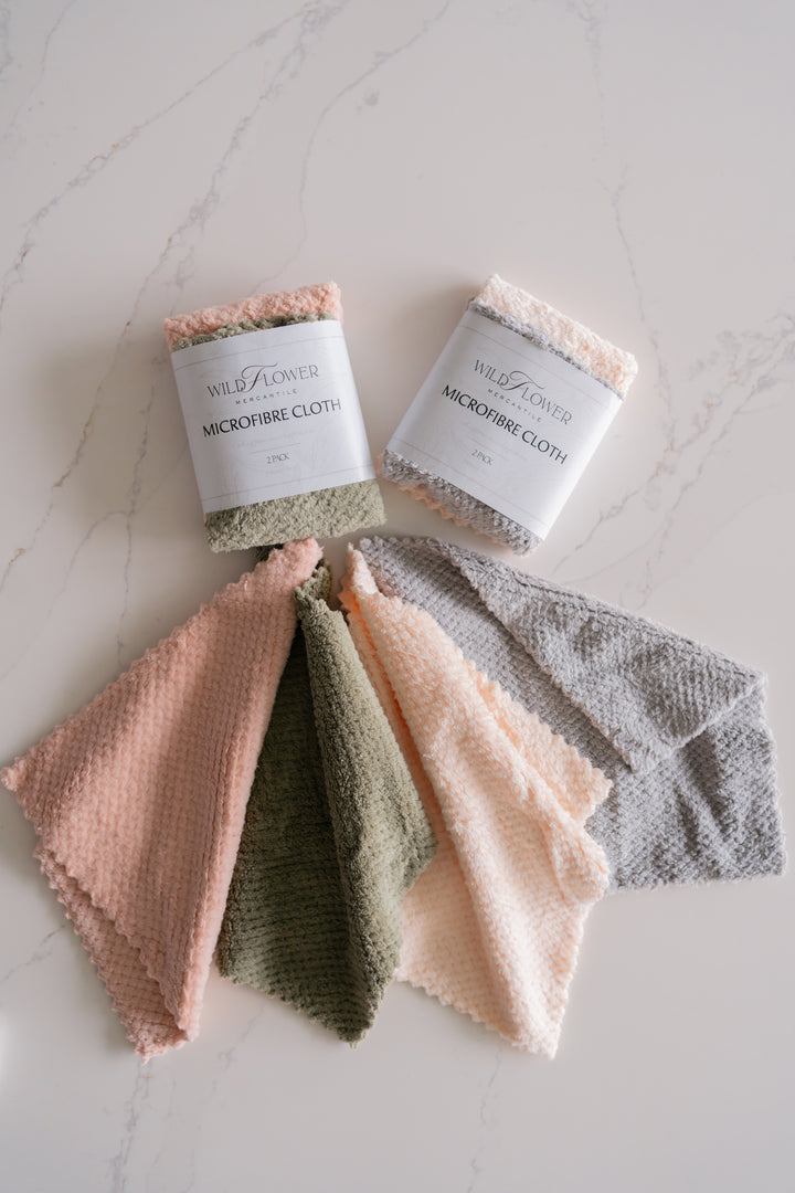 WFM Microfiber Cloths- 2 Pack