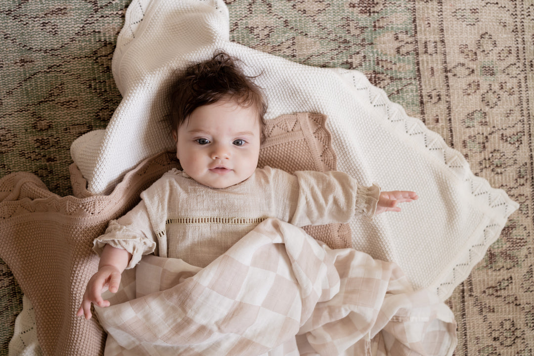 Checkered Muslin Swaddle