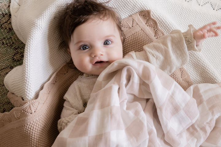 Checkered Muslin Swaddle