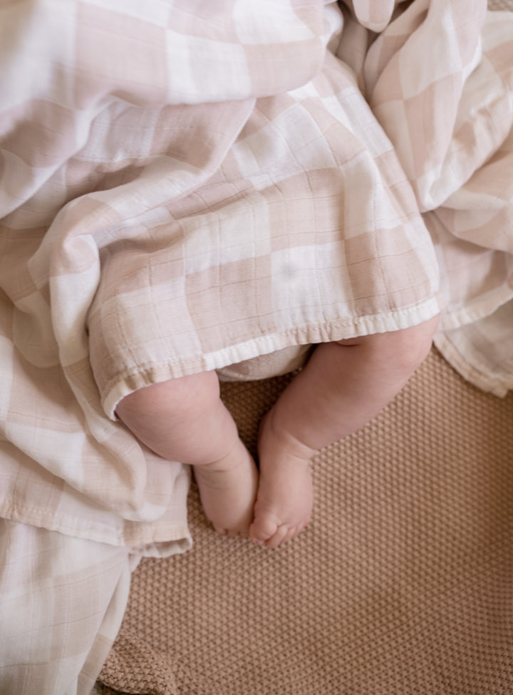 Checkered Muslin Swaddle