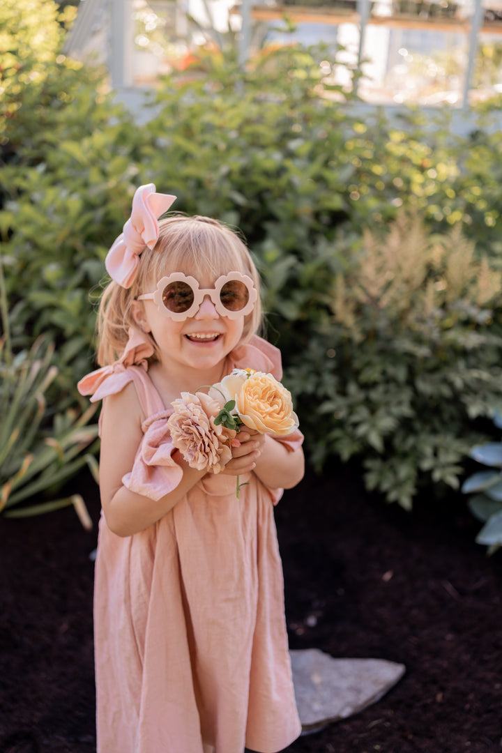 Linen Ruffle Dress