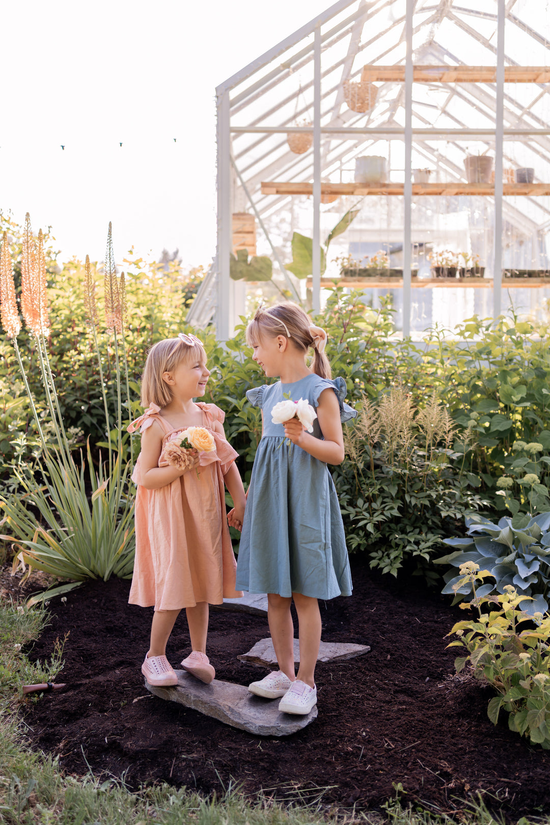 Linen Ruffle Dress