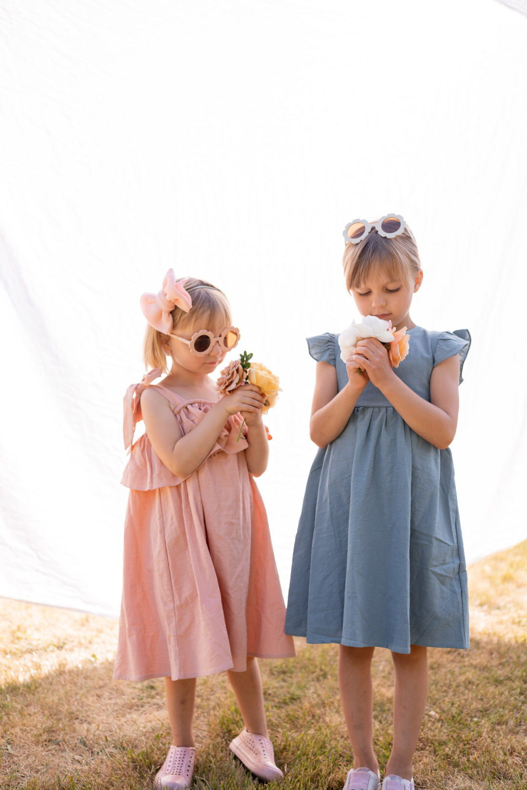 Linen Ruffle Dress