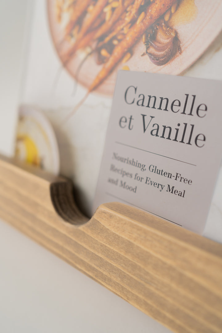 Handmade Cookbook Stand - Soft Taupe