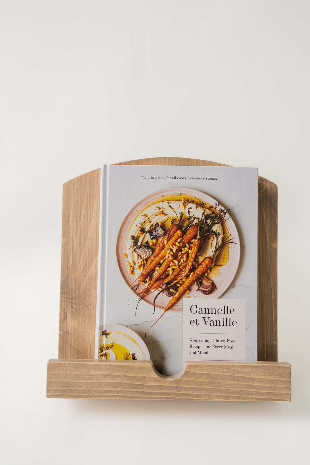 Handmade Cookbook Stand - Soft Taupe