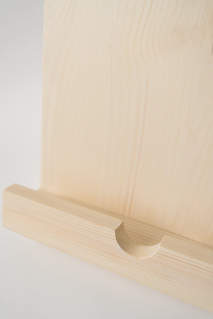 Handmade Cookbook Stand - Soft Taupe
