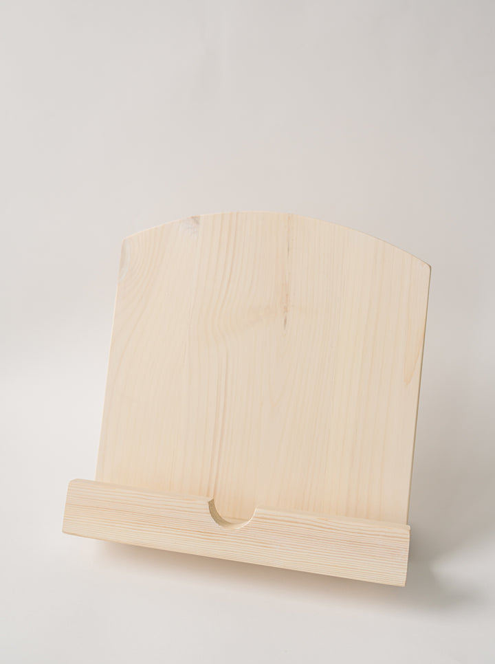Handmade Cookbook Stand - Soft Taupe