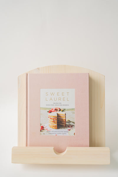 Handmade Cookbook Stand - Soft Taupe