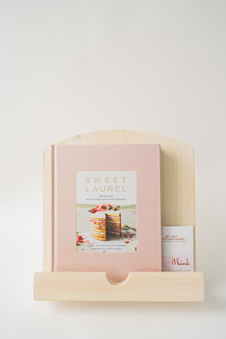 Handmade Cookbook Stand - Soft Taupe