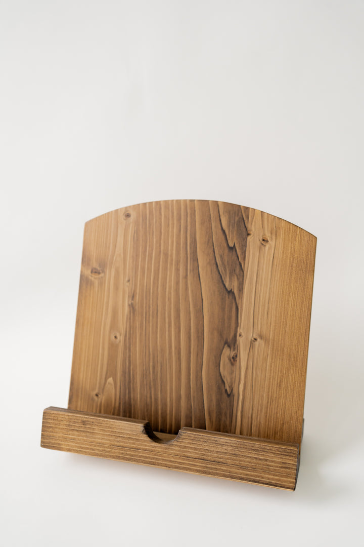 Handmade Cookbook Stand - Soft Taupe