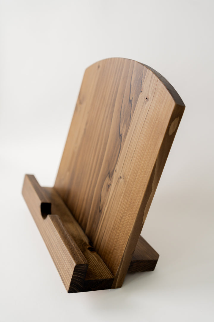 Handmade Cookbook Stand - Soft Taupe