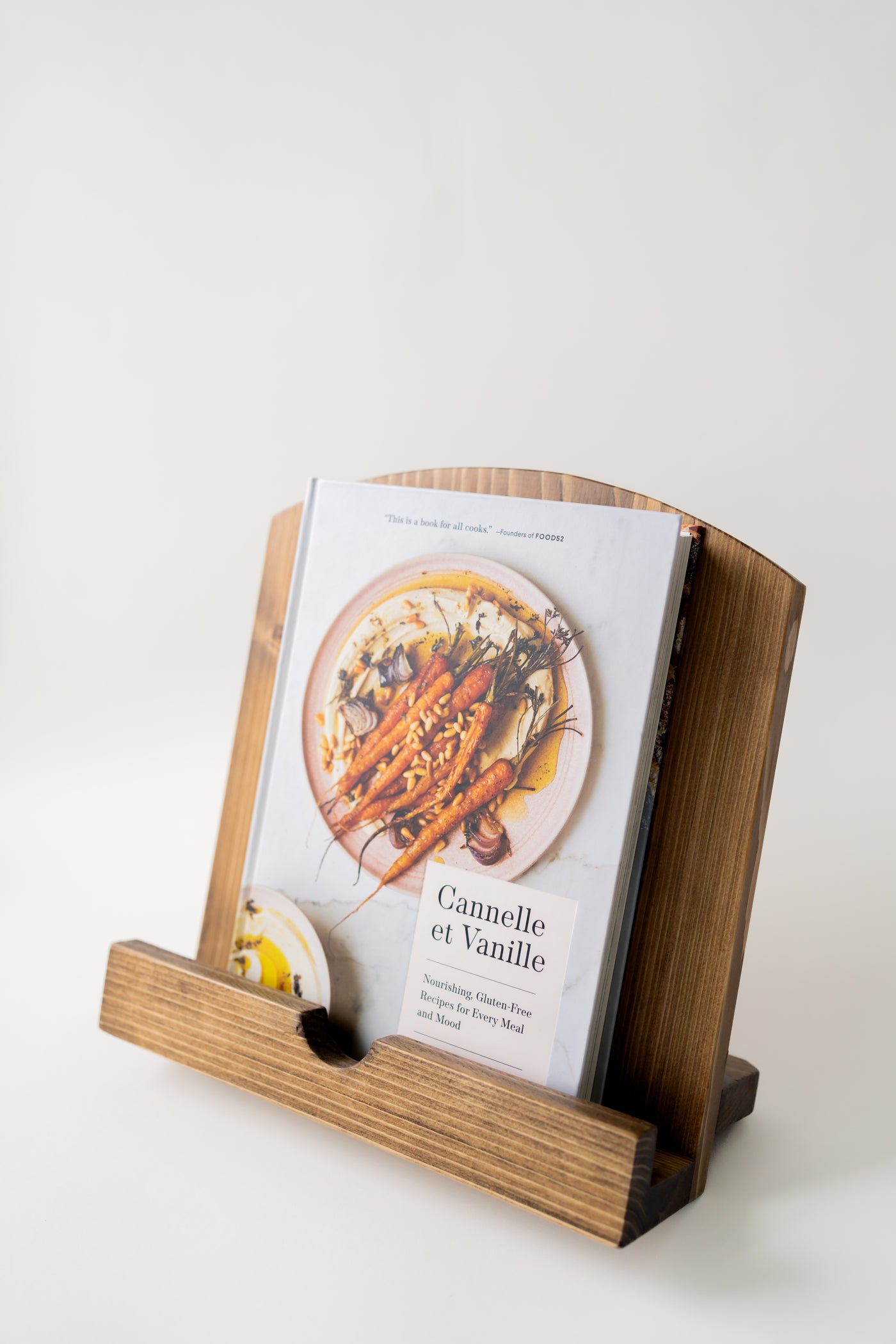 Handmade Cookbook Stand - Soft Taupe