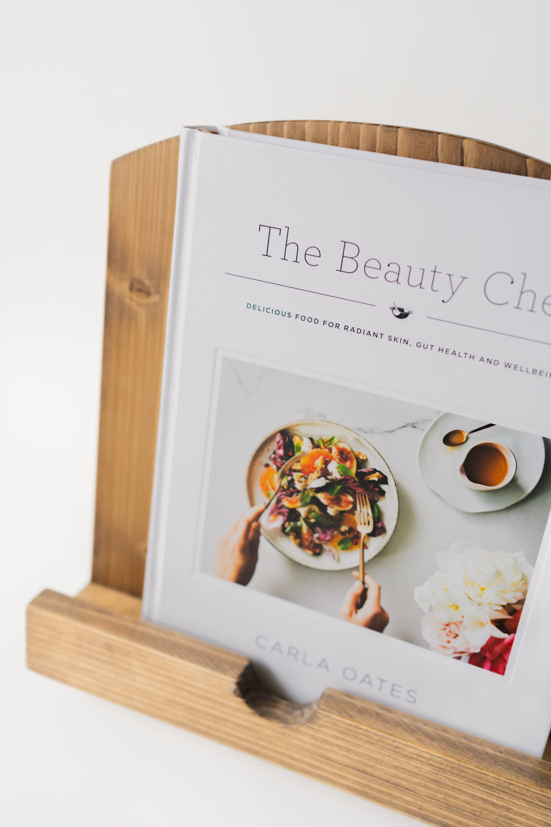 Handmade Cookbook Stand - Soft Taupe
