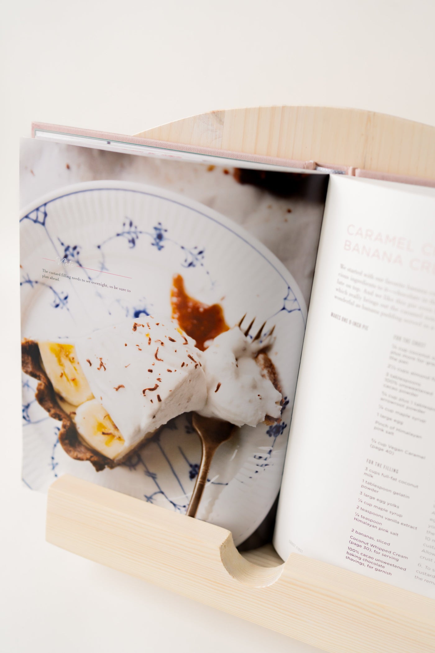 Handmade Cookbook Stand - White Wash