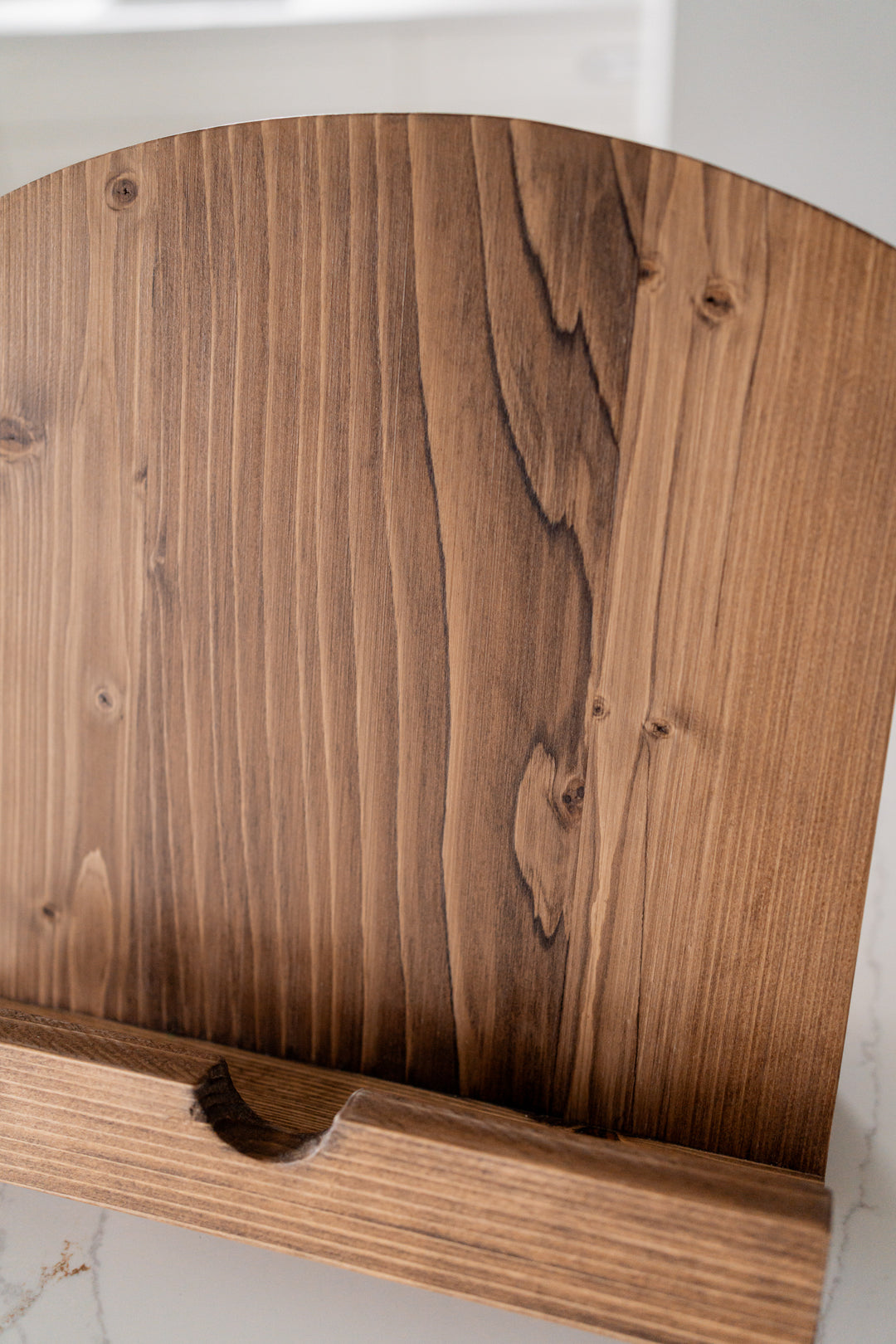 Handmade Cookbook Stand - Soft Taupe
