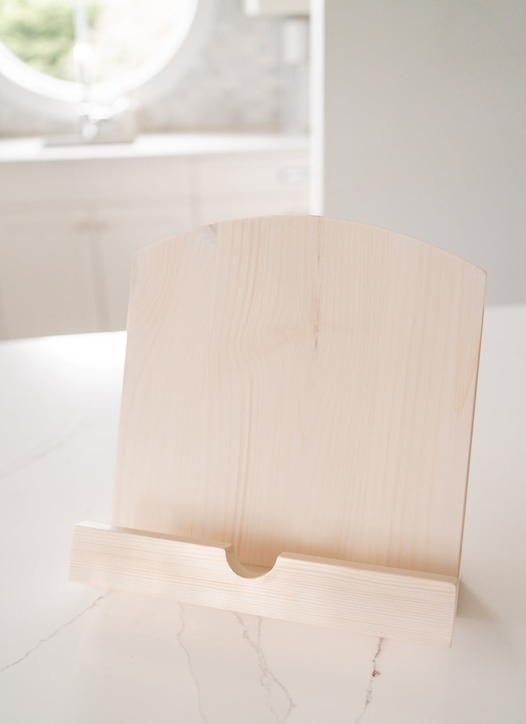 Handmade Cookbook Stand - Soft Taupe