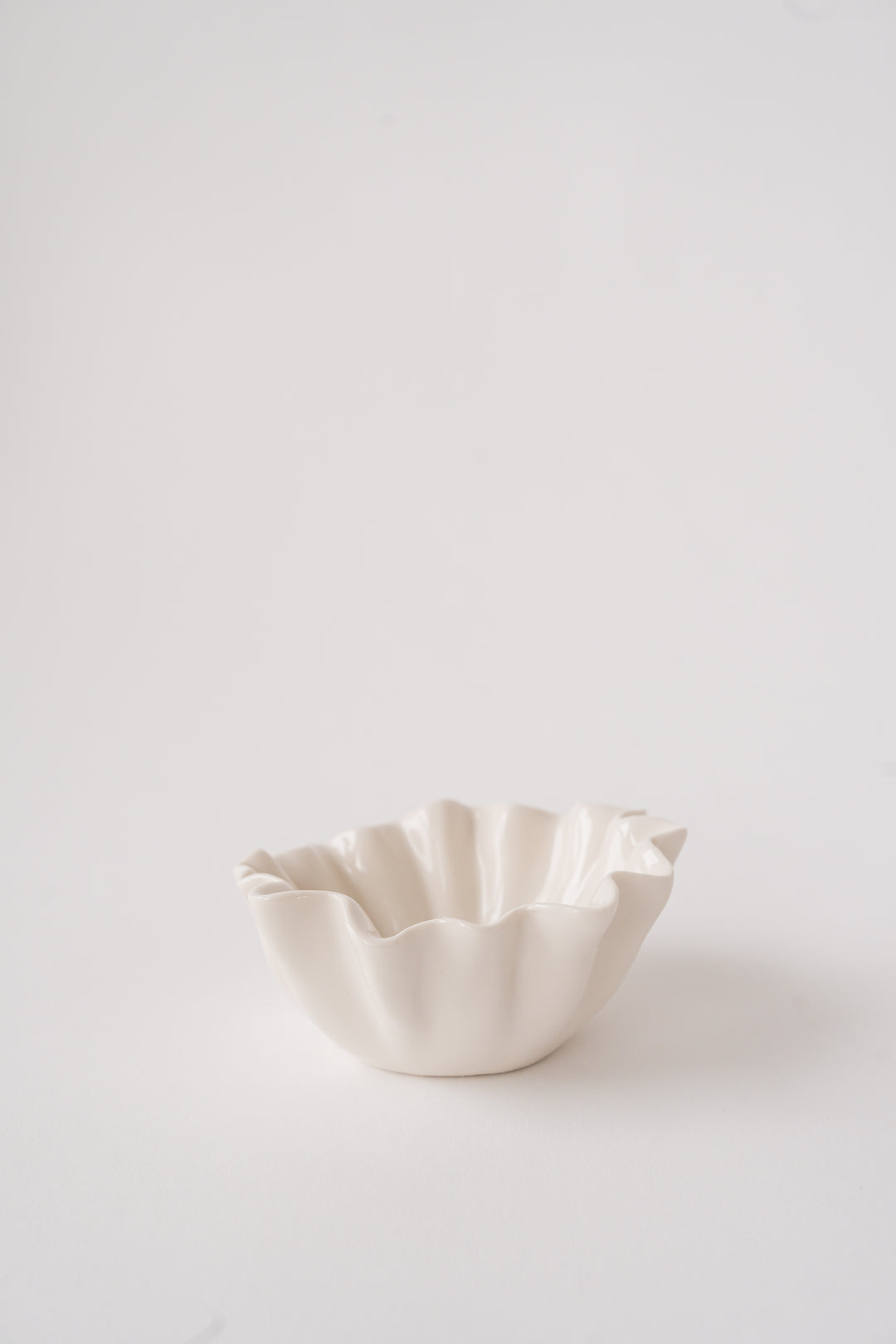 Pleated Stoneware Bowl