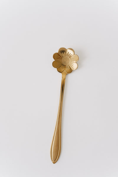 Gold Flower Spoon