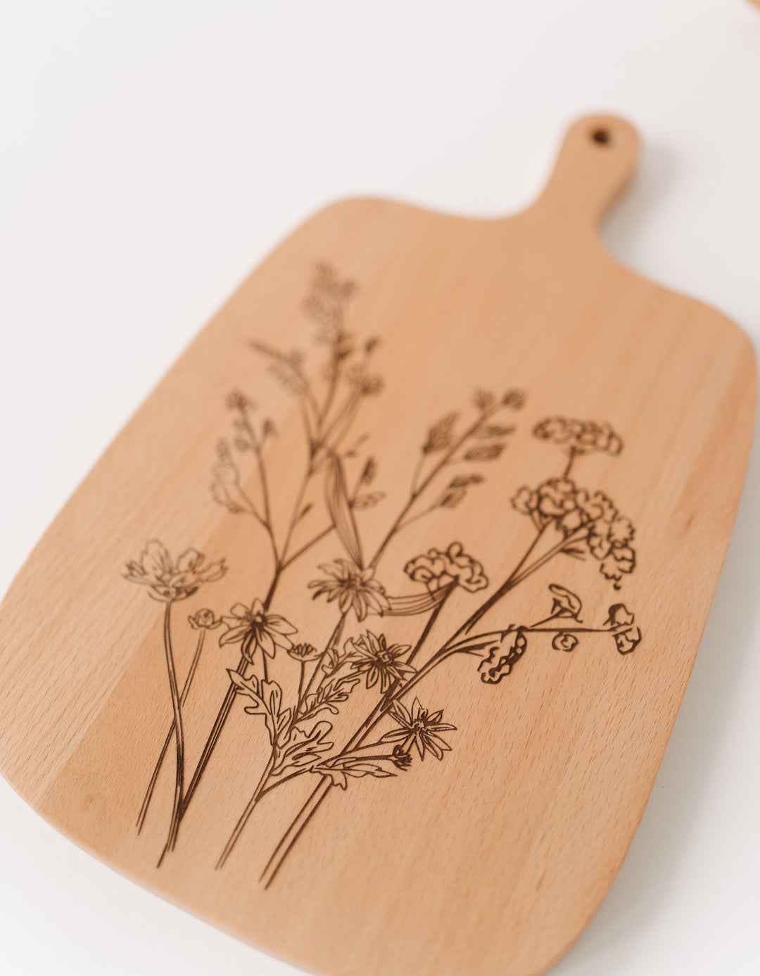 Floral Charcuterie Board - Wildflowers