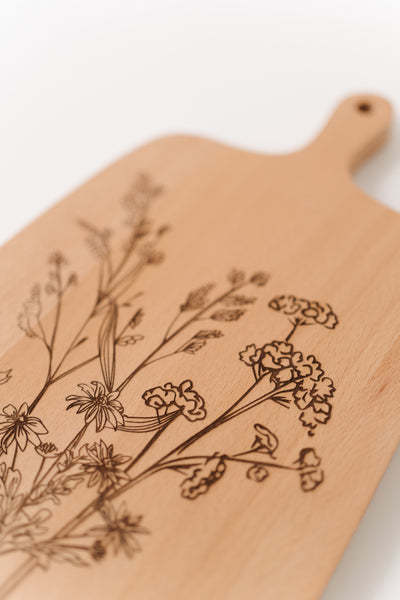 Floral Charcuterie Board - Wildflowers