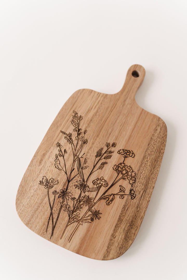 Floral Charcuterie Board - Wildflowers