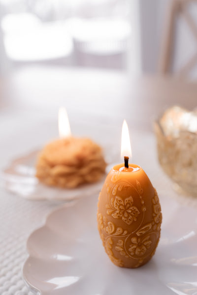 Molded Beeswax Candles