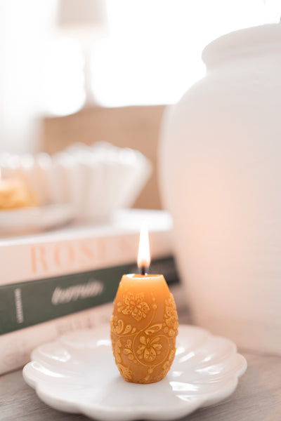 Molded Beeswax Candles